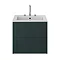 Heritage Lynton Classic Green 600mm Wall Hung Vanity Unit Large Image