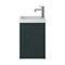 Heritage Lynton Classic Green Wall Hung Cloakroom Vanity Unit Large Image