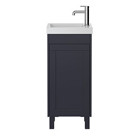 Heritage Lynton Midnight Blue Freestanding Cloakroom Vanity Unit Large Image