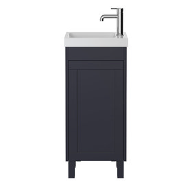 Heritage Lynton Midnight Blue Freestanding Cloakroom Vanity Unit Large Image