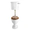 Heritage - New Victoria Low-level WC & Gold Flush Pack - Various Lever Options Large Image