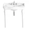 Heritage - New Victoria 3TH Single Console Basin & Console Legs Large Image