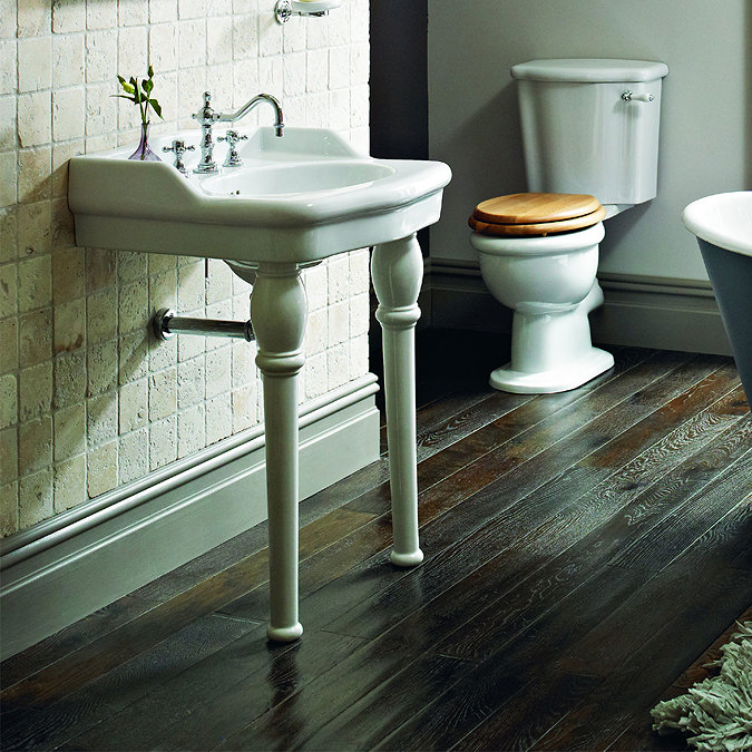 Heritage - New Victoria 3TH Standard Basin & Console Legs Standard Large Image