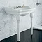 Heritage - New Victoria 3TH Standard Basin & Console Legs  In Bathroom Large Image