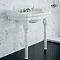 Heritage - New Victoria 3TH Standard Basin & Console Legs In Bathroom Large Image