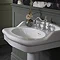 Heritage - New Victoria 3TH Standard Basin & Pedestal  In Bathroom Large Image