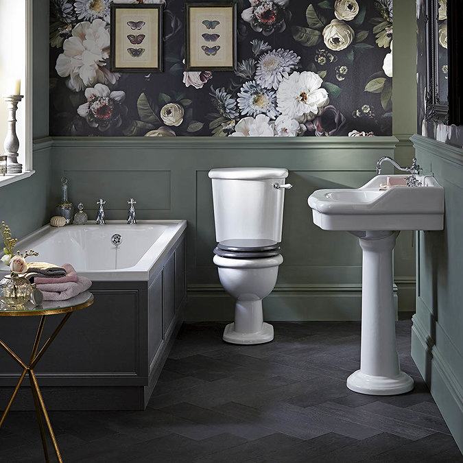 Heritage - New Victoria 3TH Standard Basin & Pedestal additional Large Image