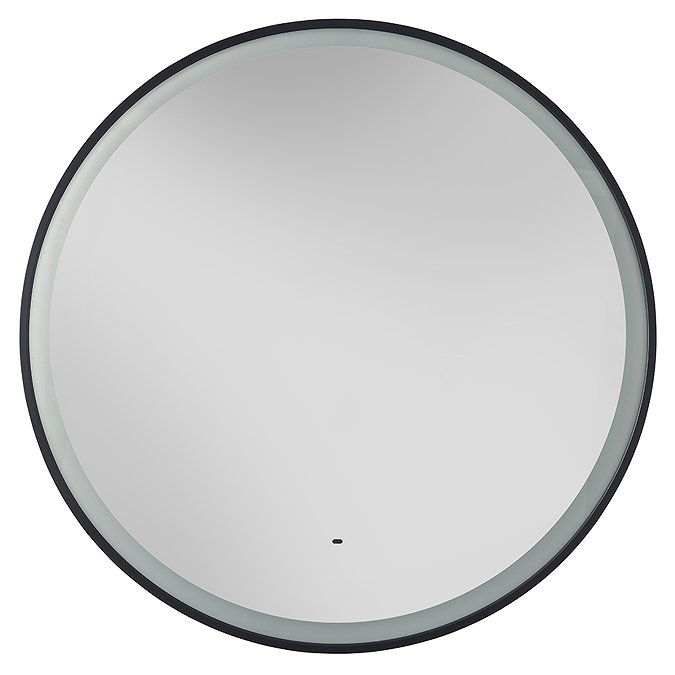 Heritage Newick Black 800mm Illuminated Circular Mirror with Demister Pad - MNEBL800  Profile Large 