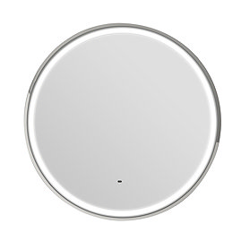 Heritage Newick Chrome 590mm Illuminated Circular Mirror with Demister Pad