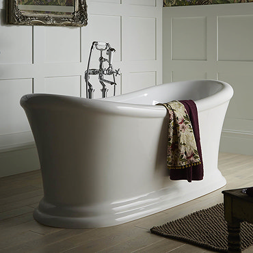 Heritage Orford Double Ended Slipper Roll Top Bath (1700x740mm)  Profile Large Image