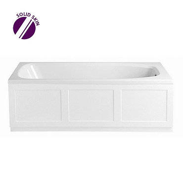 Heritage Belmonte Single Ended Bath with Solid Skin (1524x750mm)  Profile Large Image