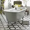 Heritage Porto Santo Bateau Double Ended Cast Iron Bath (1700x680mm) with Feet Feature Large Image