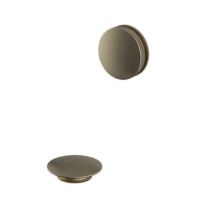 Heritage Push Button Bath Waste - Brushed Brass - THBB22