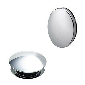 Heritage - Push Button Bath Waste - Chrome - THC22 Large Image