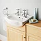 Heritage - Rhyland 2TH Cloakroom Semi-Recessed Basin Profile Large Image