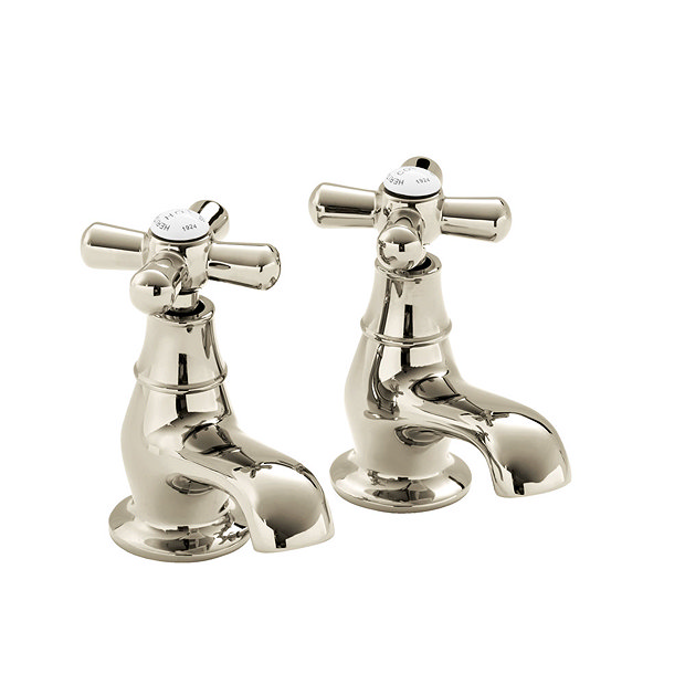 Heritage Ryde Basin Pillar Taps Vintage Gold Available Online