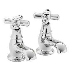 Heritage - Ryde Bath Pillar Taps - Chrome - TRHC01 Large Image