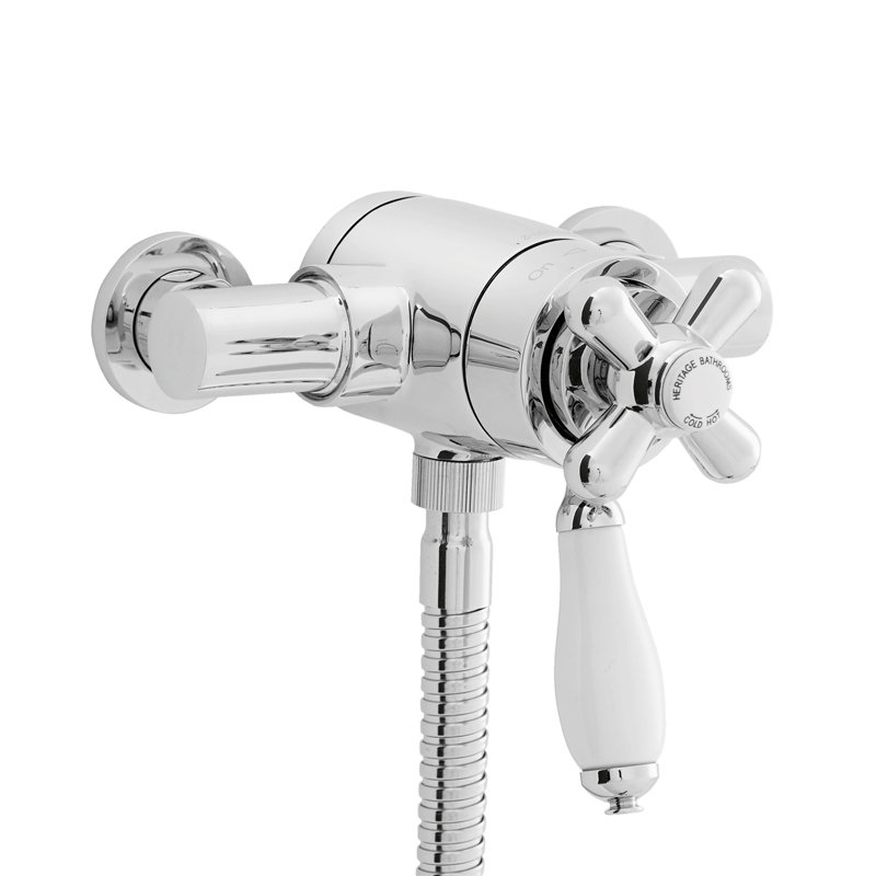 Heritage - Ryde Dual Control Exposed Mini Valve With Bottom Outlet - Chrome Large Image