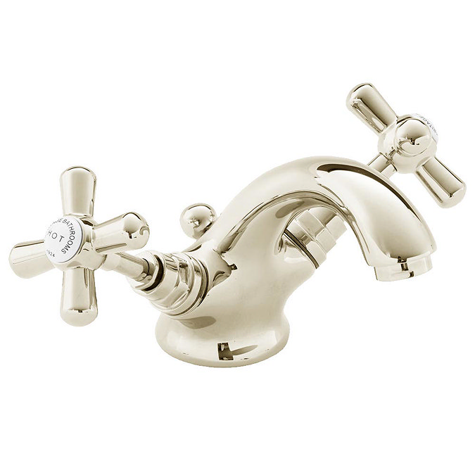 Heritage - Ryde Mono Basin Mixer with Pop-up Waste - Vintage Gold - TRHG04 Large Image