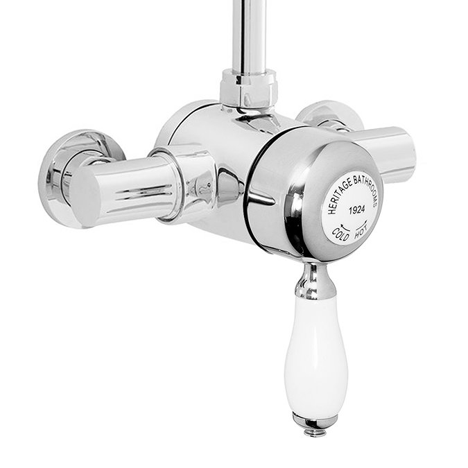 Heritage - Ryde Single Control Exposed Mini Valve With Top Outlet - Chrome Large Image