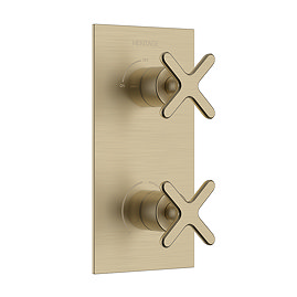 Heritage Salcombe 1 Outlet Concealed Thermostatic Shower Valve - Brushed Brass