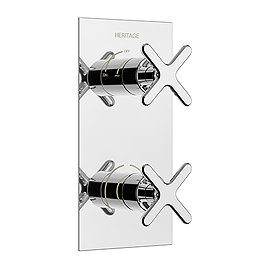 Heritage Salcombe 1 Outlet Concealed Thermostatic Shower Valve - Chrome