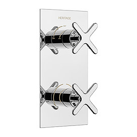 Heritage Salcombe 1 Outlet Concealed Thermostatic Shower Valve - Chrome