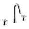 Heritage Salcombe 3 Taphole Basin Mixer - Chrome