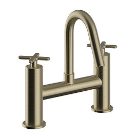 Heritage Salcombe Bath Filler - Brushed Brass