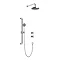 Heritage Salcombe Concealed Thermostatic Shower with Fixed Head and Flexible Kit - Chrome