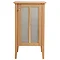 Heritage - Hidcote Small Freestanding Storage Unit with Chrome Handle - Oak Large Image