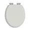 Heritage Soft Close Toilet Seat with Vintage Chrome Hinges - Chantilly