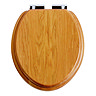 Heritage - Soft Close Toilet Seat - Oak Large Image