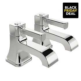 Heritage Somersby Bath Pillar Taps