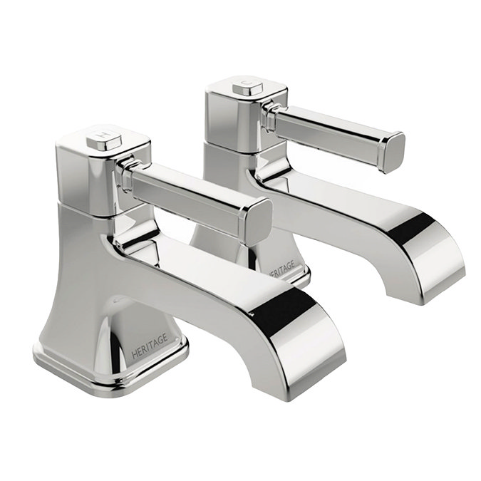 Heritage Somersby Bath Pillar Taps