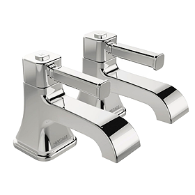 Heritage Somersby Bath Pillar Taps