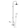 Heritage Somersby Exposed Shower with Deluxe Fixed Riser Kit & Diverter to Handset - Chrome - SSOBDU