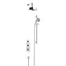 Heritage Somersby Recessed Shower with Deluxe Fixed Head and Flexible Kit - Chrome - SSOBDUAL03 Larg