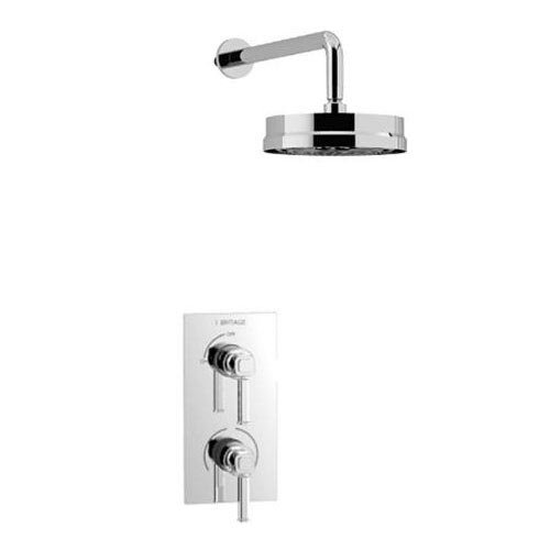 Heritage Somersby Recessed Shower with Deluxe Fixed Head Kit - Chrome - SSOBDUAL02 Large Image