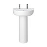 Heritage Stamford 560mm 2TH Basin + Full Pedestal