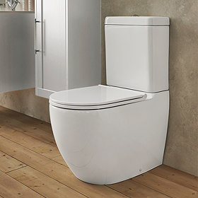 Heritage Stamford Rimless Close Coupled Toilet + Soft Close Seat