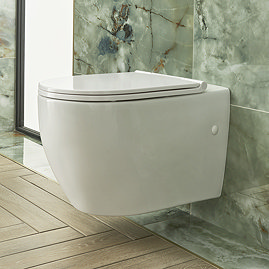 Heritage Stamford Rimless Wall Hung Toilet + Soft Close Seat