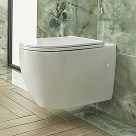 Heritage Stamford Rimless Wall Hung Toilet + Soft Close Seat