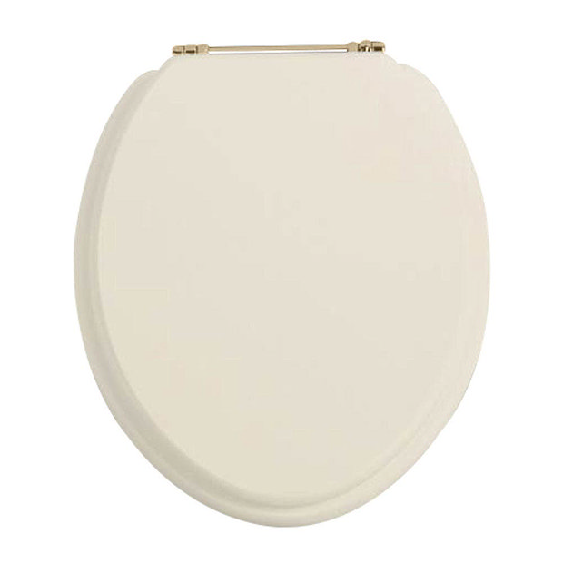 Heritage Standard Toilet Seat With Gold Hinges Victorian Plumbing