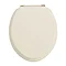 Heritage - Standard Toilet Seat with Gold Hinges - Various Colour Options Large Image