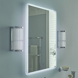 Heritage Stanmer 600 x 800mm Illuminated Rectangle Mirror with Demister Pad - MSTNF6080 Large Image