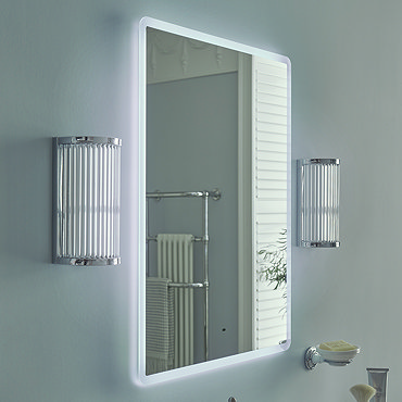 Heritage Stanmer 600 x 800mm Illuminated Rectangle Mirror with Demister Pad - MSTNF6080  Profile Lar