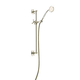 Heritage - Traditional Flexible Shower Kit - Vintage Gold - STA04 Large Image