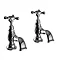 Heritage Trinity Basin Pillar Taps - Chrome - TTRCC00