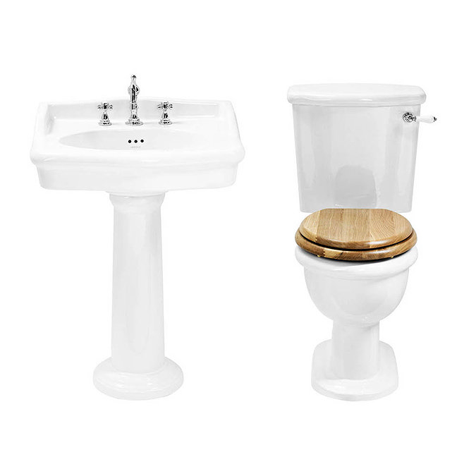 Heritage Victoria Traditional 4-Piece Bathroom Suite Feature Large Image